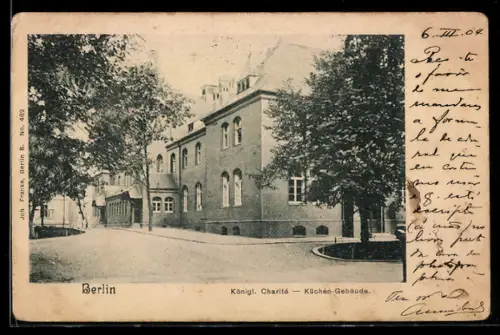 AK Berlin, Königliche Charité, Küchen-Gebäude, Luisenstrasse