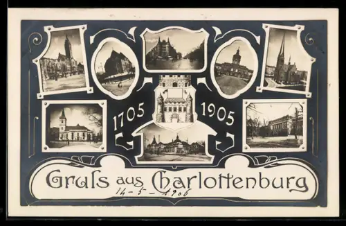 AK Berlin-Charlottenburg, Ortsansichten 1705-1905