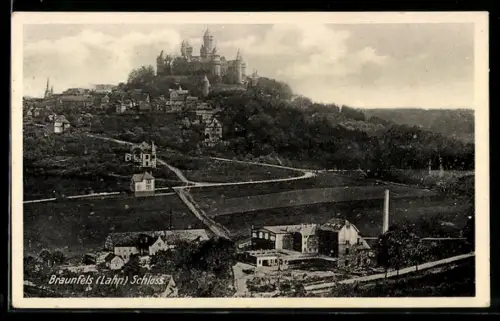 AK Braunfels, Schlossbrauerei mit Schloss