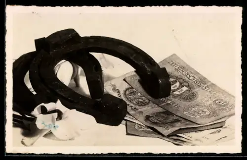 AK Estnische Kronen mit Hufeisen