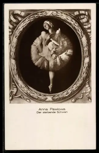 AK Balletttänzerin Anna Pawlowa, der sterbende Schwan
