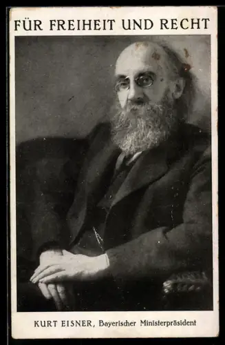 AK Kurt Eisner, Bayerischer Ministerpräsident im Porträt