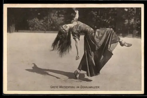 AK Grete Wiesenthal im Donauwalzer