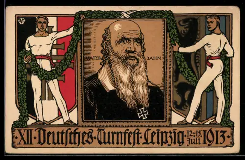AK Leipzig, XII Deutsches Turnfest 1913, Turnvater Jahn