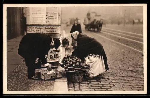 AK Berlin, Berliner Typen, Der Provinzonkel kauft ein