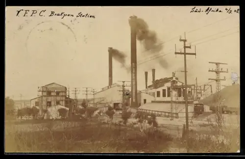 AK Brakpan, V.F.P.C. Brakpan Branch, Ansicht vom Bergbaubetrieb