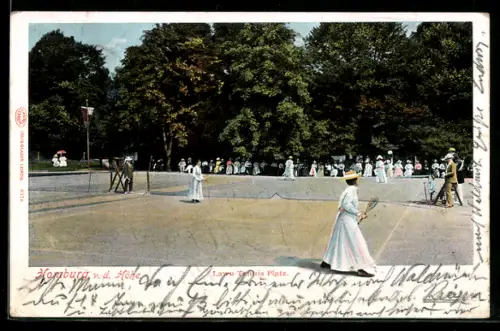 AK Homburg v. d. Höhe, Menschen beim Tennisspiel