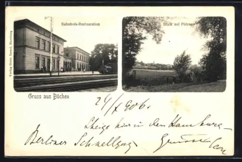 AK Büchen, Bahnhofs-Restaurant, Pötrau