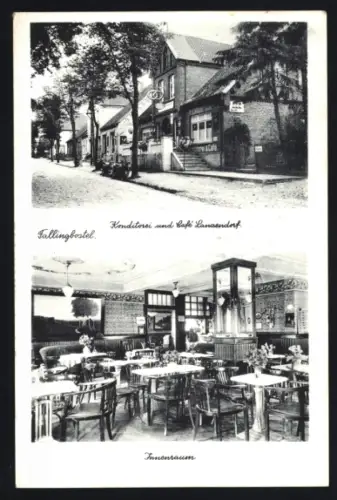 AK Fallingbostel, Konditorei und Cafe Lanzendorf, Innenansicht