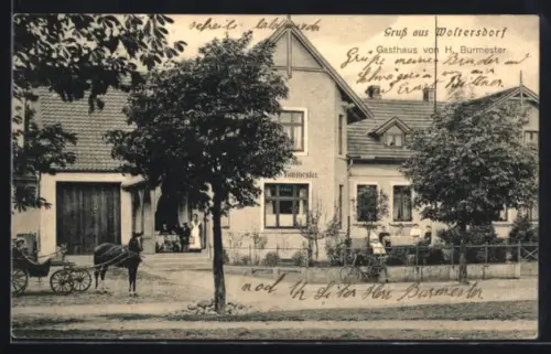AK Woltersdorf /Lauenburg, Gasthaus v. H. Burmester