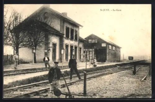AK Saint-Just-Saint-Rambert, La Gare