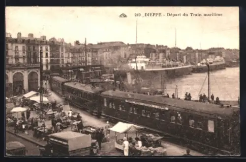 AK Dieppe, Départ du Train maritime