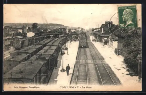 AK Compiègne, La Gare