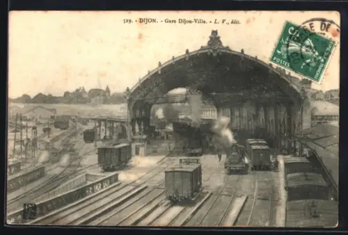 AK Dijon, Gare Dijon-Ville, Bahnhof