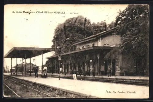 AK Charmes-sur-Moselle, La Gare