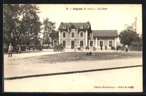 AK Digoin /S.-et-L., La Gare, Bahnhof