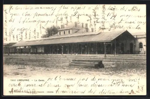 AK Libourne, La Gare, Bahnhof