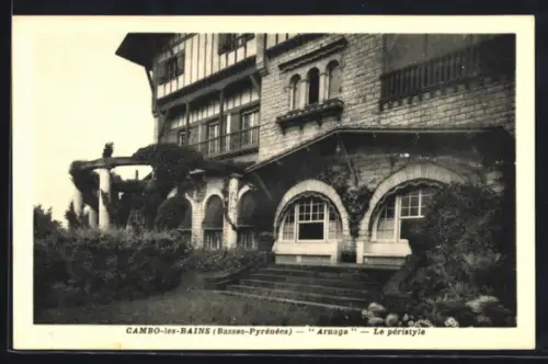 AK Cambo-les-Bains /Bassse-Pyrénées, Arnaga, Le péristyle