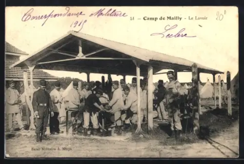 AK Camp de Mailly, Le Lavoir