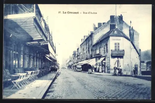 AK Le Creusot, Rue d`Autun