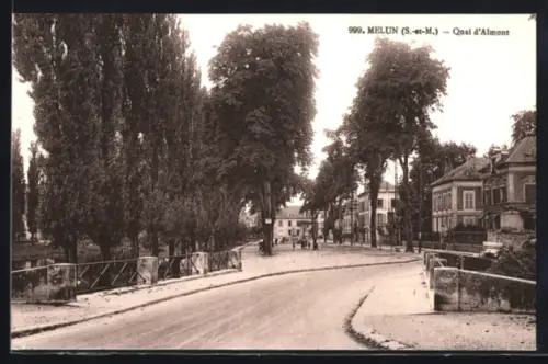 AK Melun /S.-et-M., Quai d`Almont