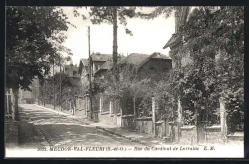 AK Meudon, Val-Fleuri, Rue du Cardinal de Lorraine