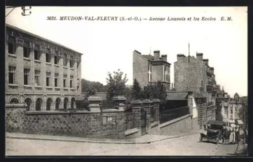 AK Meudon, Val-Fleury, Avenue Louvois et les Ecoles