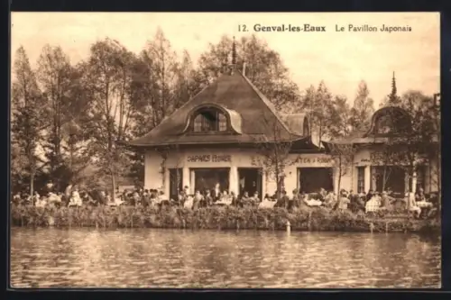 AK Genval-les-Eaux, Le Pavillon Japonais