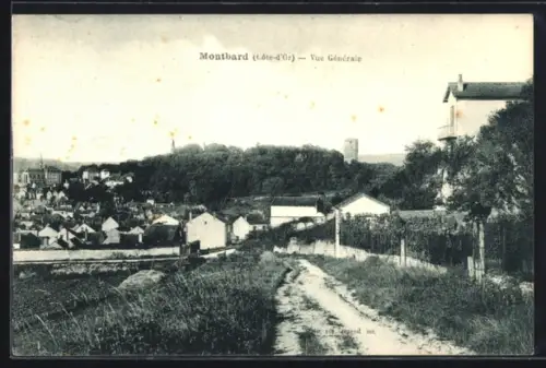 AK Montbard /Cote-d`Or, Panorama, Vue generale