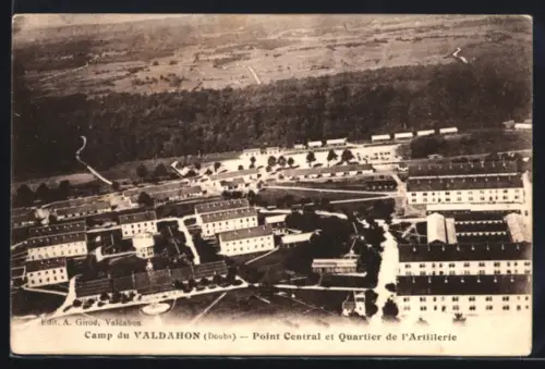 AK Valdahon /Doubs, Camp du Valdahon, Point Cebntral et Quartier de l`Artillerie