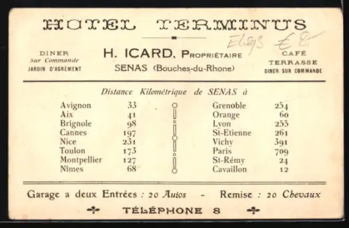 AK Senas /B.-du-R., Hotel Terminus