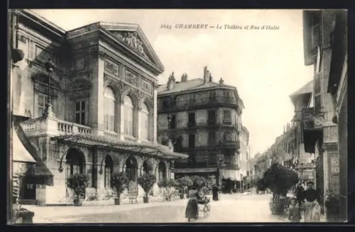 AK Chambery, Le Theatre et Rue d`Italie