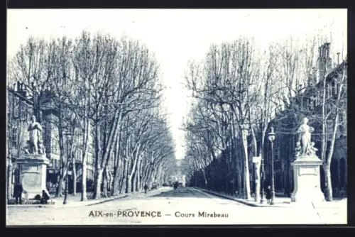 AK Aix-en-Provence, Cours Mirabeau