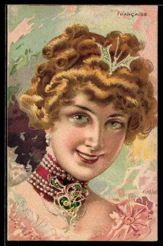 Vertreterkarte Asnières /Seine, C. Fercoq, Teinture Ménagere Perfectioneée La Mauresque