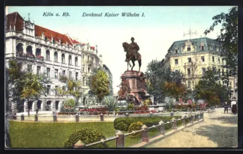 AK Köln a. Rh., Denkmal Kaiser Wilhelm I