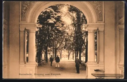AK Burtscheid, Eingang zum Kurpark