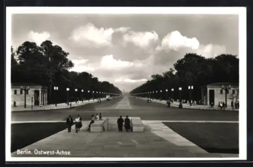 AK Berlin-Tiergarten, An der Ostwest-Achse