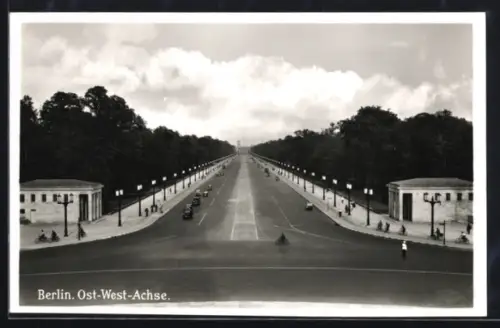 AK Berlin-Tiergarten, Blick in die Ost-West-Achse