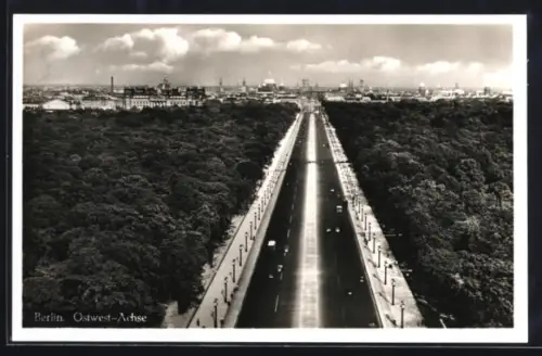 AK Berlin-Tiergarten, Blick auf die Ostwest-Achse