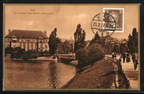 AK Kiel, Am kleinen Kiel, Städt. Sparkasse