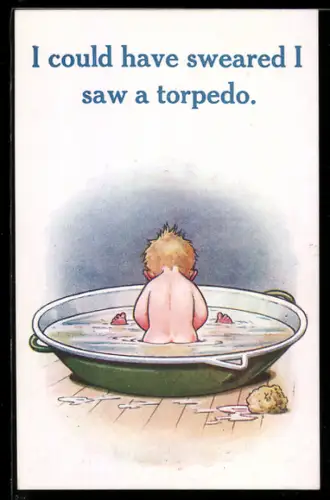 AK Kind in der Badewanne