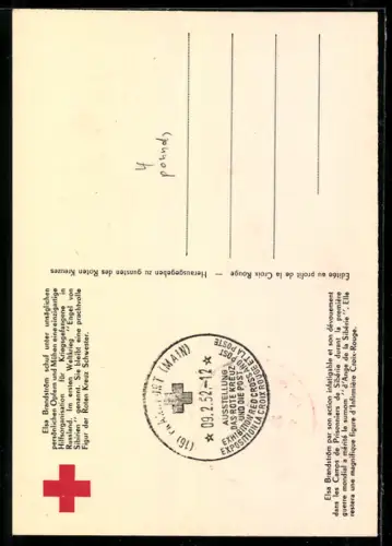 AK Elsa Brandström, Portrait mit Rotkreuzbinde, Infotext