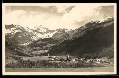 AK Elm, Totalansicht mit Gebirgspanorama