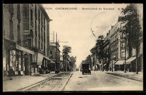 AK Courbevoie, Boulevard de Verdun