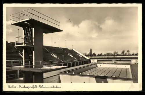 AK Berlin, Olympiade 1936, Reichssportfeld, Schwimmstadion