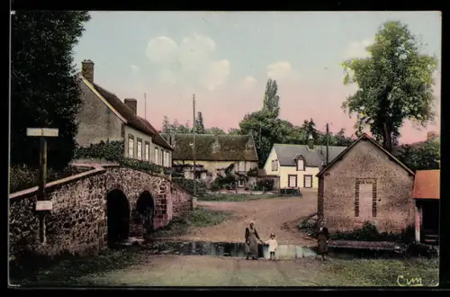 AK Mézilles /Yonne, Le Vieux Pont