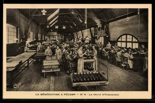 AK Fecamp, La Benedictine, La Salle d` Etiquetage