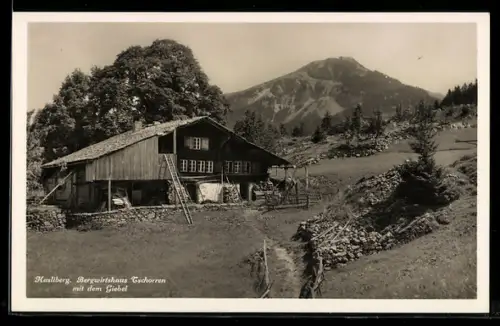 AK Hasliberg, Bergwirtshaus Tschorren mit dem Giebel