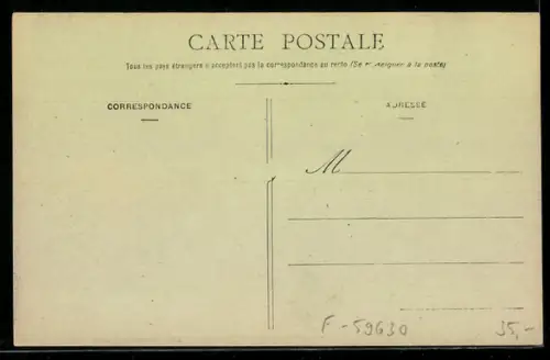 AK Bourbourg, Rue Faidherbe, Strassenpartie