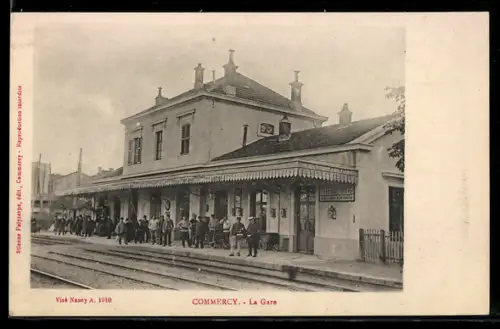 AK Commercy, Bahnhof, la Gare